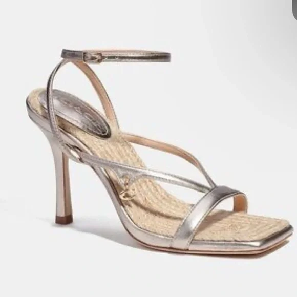 Coach Kaia metallic strappy heeled sandal - Picture 1 of 5
